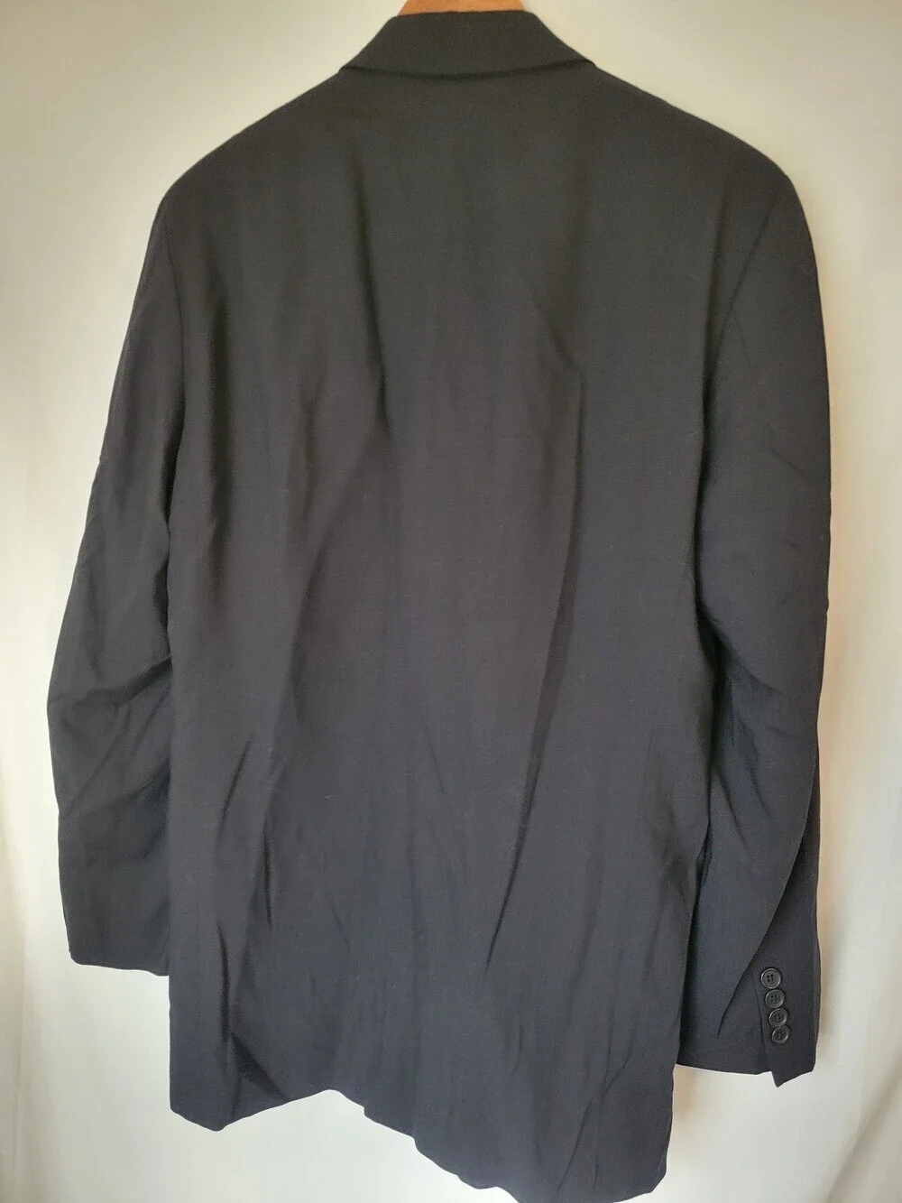 Ralph Lauren Men's Black 100% Pure New Wool 2-Button Suit Blazer Jacket‎ 41T